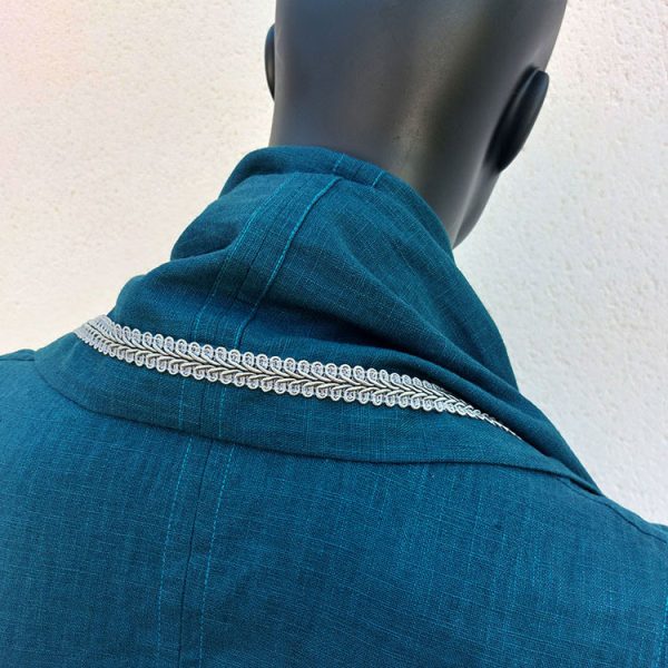 Caftan sans manches "Shaman" bleu pétrole – Image 17