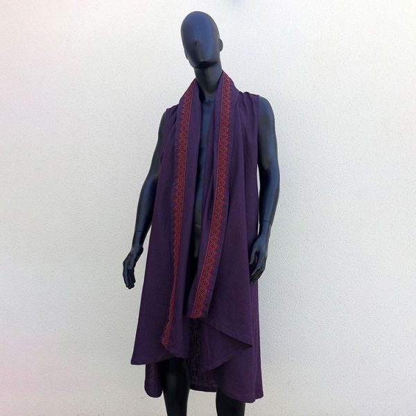 Caftan sans manches "Shaman" violet – Image 8