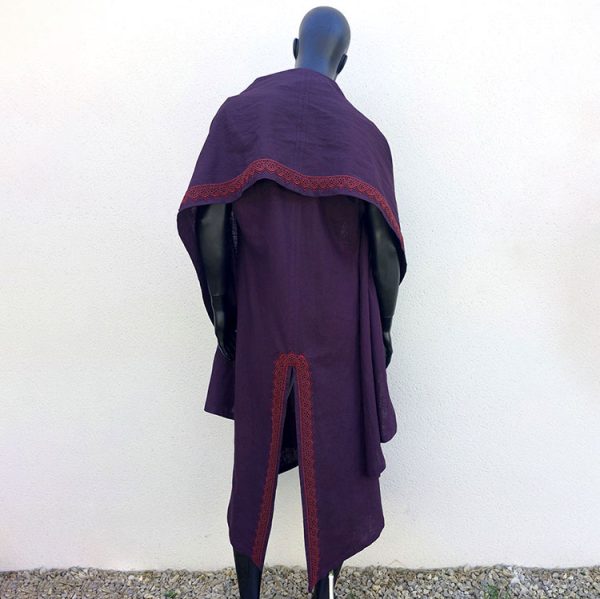 Caftan sans manches "Shaman" violet – Image 10
