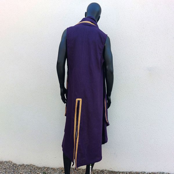Caftan sans manches "Shaman" violet – Image 3