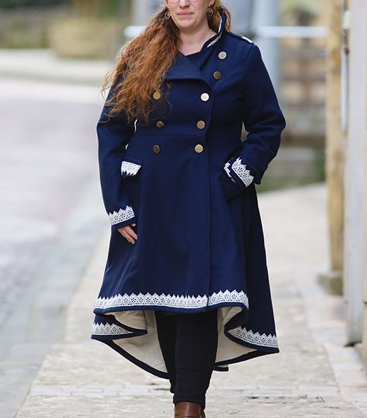 Manteau "Malina" bleu marine